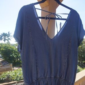 Denim Romper